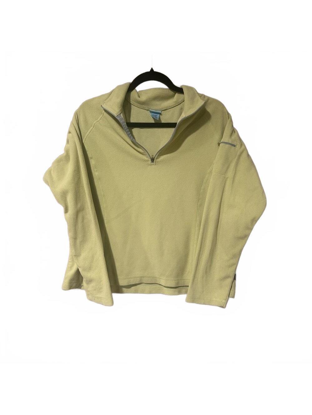 LL Bean green quarter zip sweatshirt